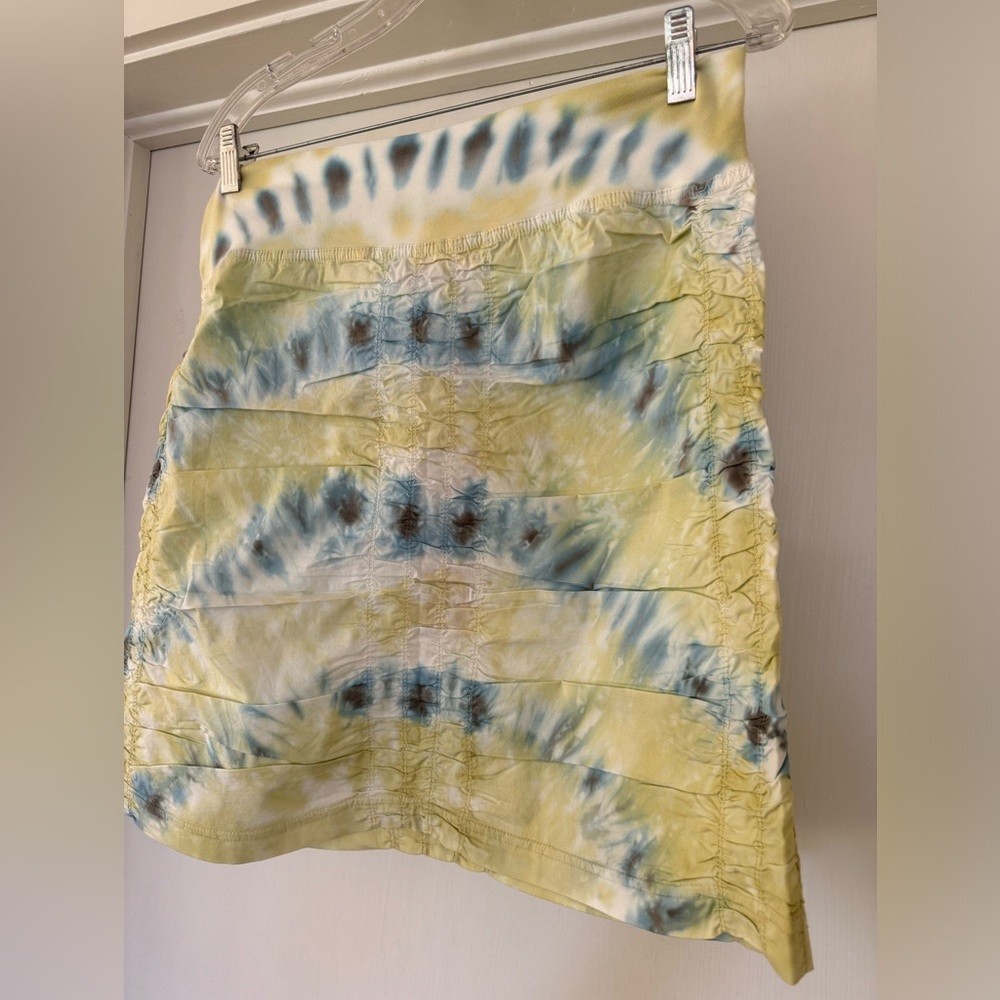 NWT Wearables XCVI tie-dye mini skirt size M - Picture 2 of 5